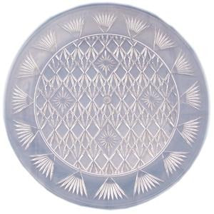 DIAMOND CUT TRAY CLEAR 16" RND 1 PK