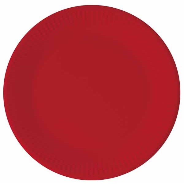 Solid Red 7.6-Inch Paper Plates, 8 Pack