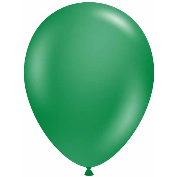 Tuftex 5-Inch Crystal Emerald Green Latex Balloons, 50 Count