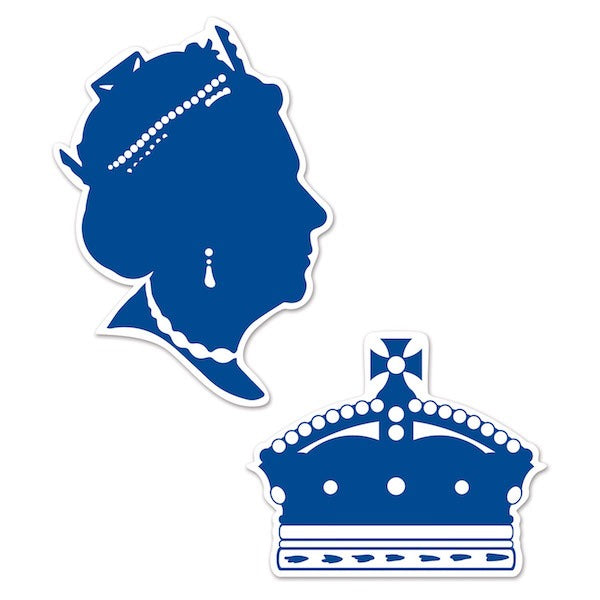Queen Silhouette Decorations, 2 Pack