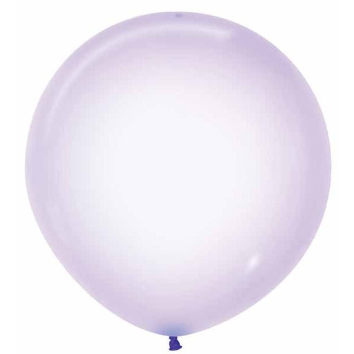 Crystal Pastel Lilac 24" Latex Balloons, 10 Pack