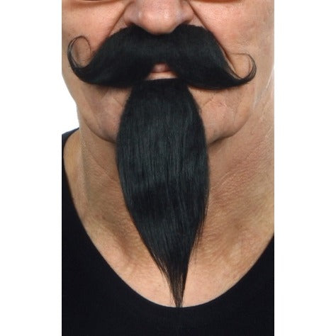 Napoleon III Imperial Mustache and Beard Set, Black