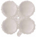 12-Inch White Quad Arch Foil Balloon