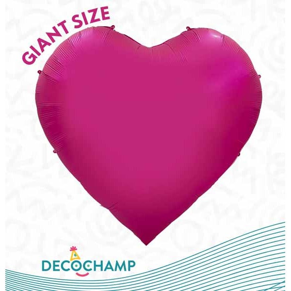 DecoChamp DecoHeart 68-Inch Hot Pink Heart Foil Balloon
