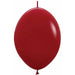 Sempertex Red 6-Inch Link-O-Loon Latex Balloons, 50 Pack