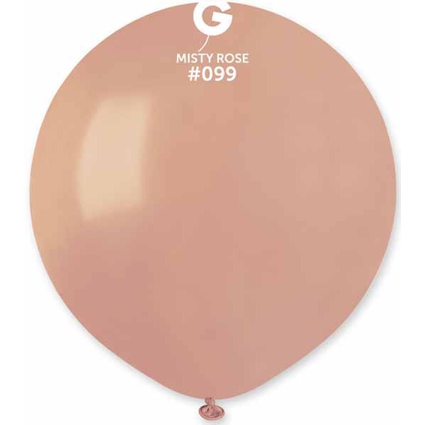 Gemar 19" Misty Rose Latex Balloons, 25 Count