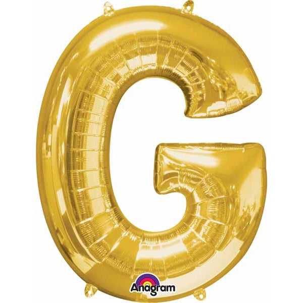 34 Inch Gold Letter G Foil Balloon
