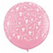 Flowers Around 36-Inch Clear Latex Balloons, 2-Pack