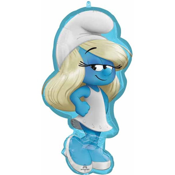 The Smurfs Smurfette Shaped Foil Balloon, 33 Inch