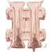16 Inch Rose Gold Hashtag Symbol Balloon