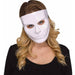 Glossy White Blank Female Face Mask