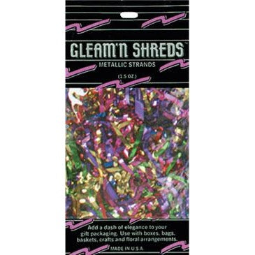 Multicolor Gleam N Shreds Decorative Strands, 1.5 oz, Pack of 3