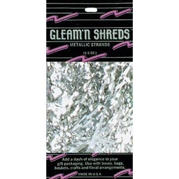 Silver Gleam 'N Shreds Decorative Strands, 1.5 oz