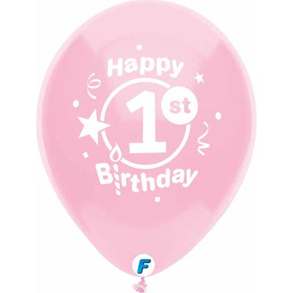 FUNSATIONAL 12" 1ST BIRTHDAY PARTY 8/BG