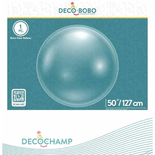 DecoChamp Bobo 50-Inch Deco Bubble Balloon, 1 Count