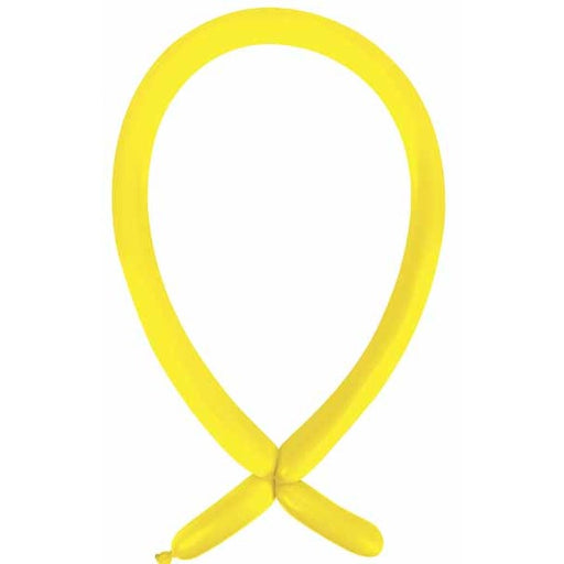 Anagram Sunshine Yellow 160 Latex Modeling Balloons, 100 Count