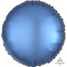 Azure Satin Luxe 18 Inch Round Foil Balloon
