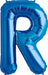 34-Inch Blue Letter R Balloon