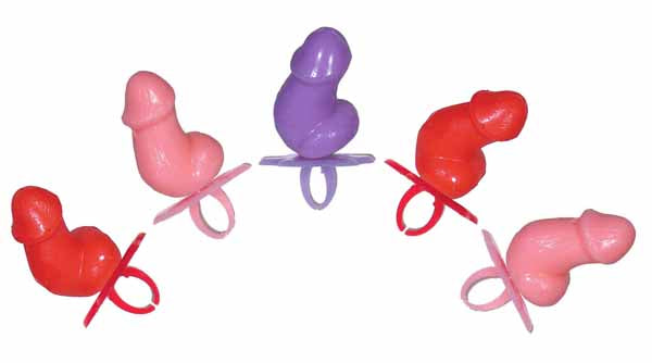 Penis Solitaire Ring Pops, 30 Count Display