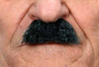 Black and Grey Costume Moustache, 6 x 2.5 cm