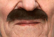 Dark Brown Costume Moustache, 9 cm