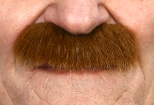 Auburn Self-Adhesive Costume Moustache, 8.5 x 3.5 cm