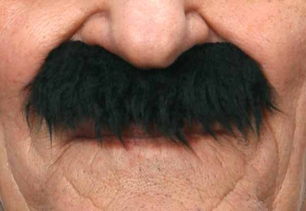 Self-Adhesive Black Costume Moustache, 8.5 cm x 3.5 cm