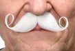 White Costume Moustache, 9.5 cm x 5 cm