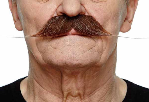 MOUSTACHE BROWN/WT 25 CM X 6 CM