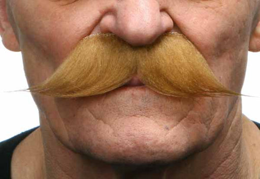 Light Brown Costume Moustache, 16 x 4.4 cm