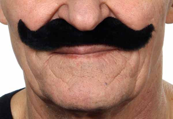 Black Costume Moustache, 13 x 4 cm