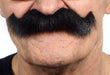 Black Self-Adhesive Costume Moustache, 13 cm x 4 cm