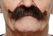 MOUSTACHE BRQWN RED FLECKS 13 CM X 4 CM