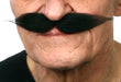 Black Self-Adhesive European Moustache, 19 cm