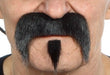 Black Self-Adhesive Moustache and Goatee Costume Set