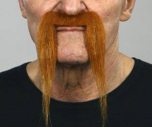 Strawberry Red Self-Adhesive Costume Moustache