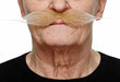 Blonde and White Costume Moustache, 27 cm