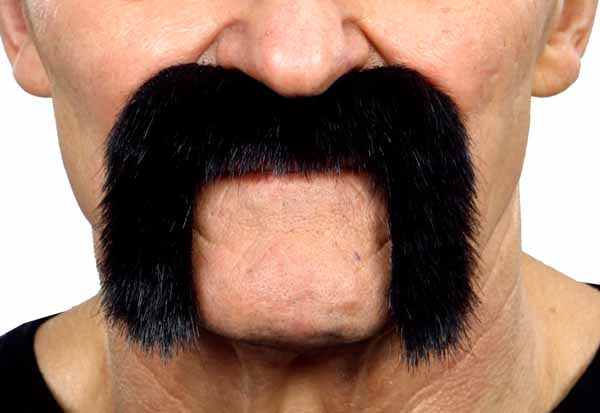 Black Costume Moustache, 10 x 8 cm