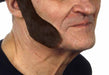 Dark Brown Costume Sideburns, 7 x 21 cm