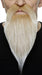 Blonde and White Philosopher Stick-On Beard and Moustache