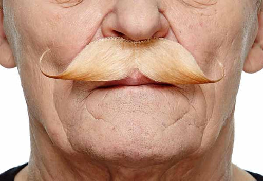 Blonde Costume Moustache, 13 cm x 4 cm