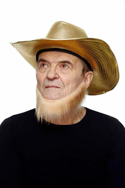 Blonde Costume Beard, 31 cm x 13 cm