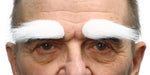 Off-White Self-Adhesive Costume Eyebrows, 7 cm x 3 cm