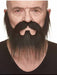 Black Nomad Fake Mustache and Beard