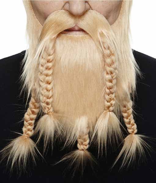 Blonde Braided Viking Dwarf Costume Beard