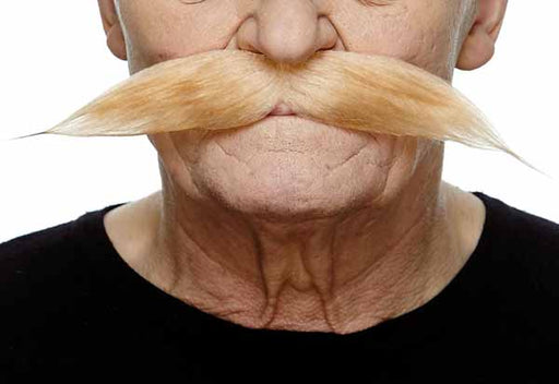 Blonde Costume Moustache, 25 x 3.5 cm