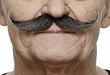 MOUSTACHE BLACK/GREY 13 CM X 4 CM
