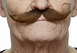 Medium Brown Costume Moustache, 13 cm x 4 cm