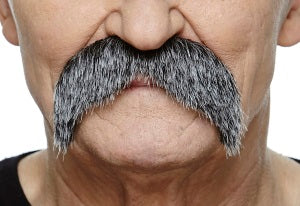 Salt and Pepper Costume Moustache, 12 x 7 cm