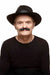 Black Costume Moustache, 11.5 x 2 cm